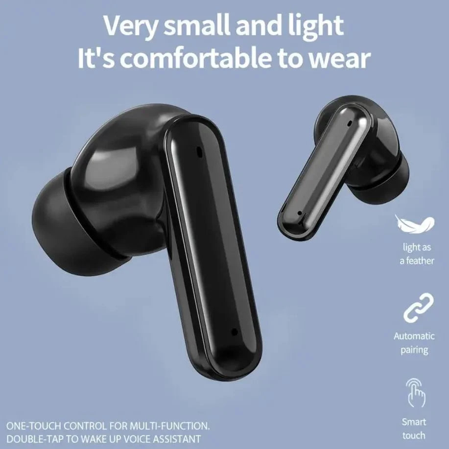 2025 New Generation TWS Stereo Wireless Earbuds Smart Digital Display Earbuds – Long Playtime, Touch Control, USB-C Charging
