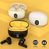 2025 New Generation TWS Stereo Wireless Earbuds Smart Digital Display Earbuds – Long Playtime, Touch Control, USB-C Charging