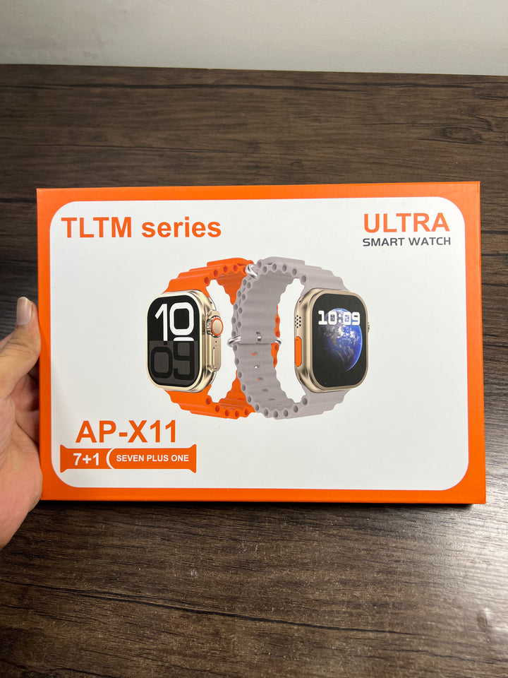 Ultra Smart Watch  – Bluetooth Calling, Fitness Tracker, Full Touch Display, Premium Gift Set