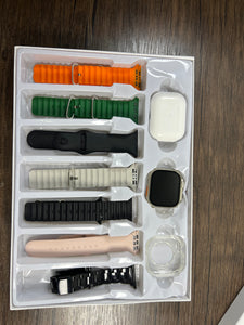 Ultra Smart Watch  – Bluetooth Calling, Fitness Tracker, Full Touch Display, Premium Gift Set