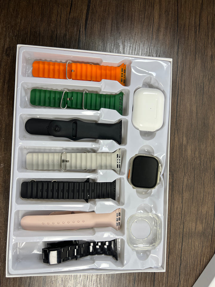 Ultra Smart Watch  – Bluetooth Calling, Fitness Tracker, Full Touch Display, Premium Gift Set