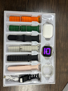 Ultra Smart Watch  – Bluetooth Calling, Fitness Tracker, Full Touch Display, Premium Gift Set