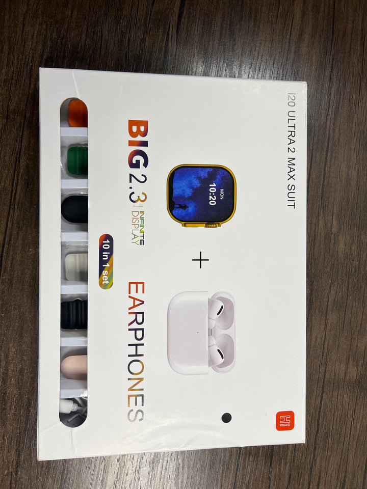 Ultra Smart Watch  – Bluetooth Calling, Fitness Tracker, Full Touch Display, Premium Gift Set