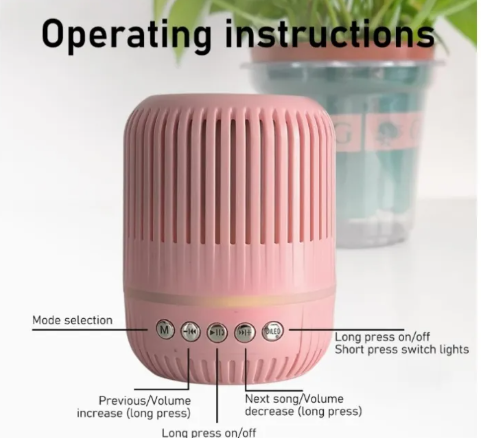 GTS 2150 MINI SPEAKER WIRELESS PORTABLE BLUETOOTH SPEAKER,RGB LIGHT