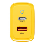 65W | 45W Fast Charging Port Yellow Charger + Type C Cable