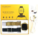 Ultra Max Gold Edition – Sleek Smartwatch with Call, Health & Sports Monitoring