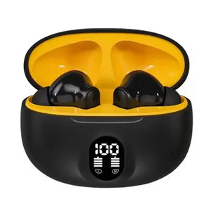 Smart Digital Display Earbuds – Long Playtime, Touch Control, USB-C Charging